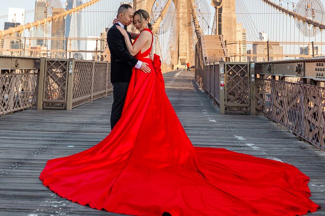Memorable Photoshoot in a Handmade Flying Dress Around NYC - Dress Rental and Photoshoot Package