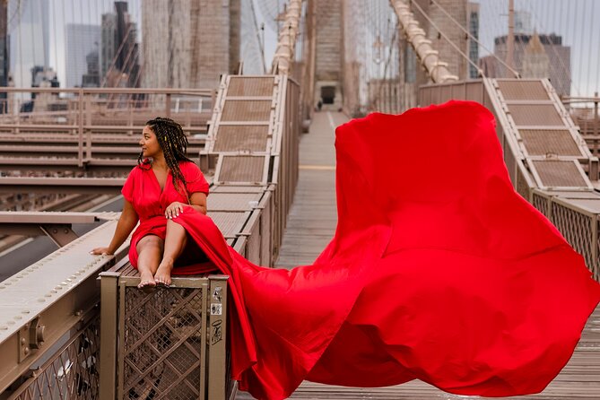 Memorable Photoshoot in a Handmade Flying Dress Around NYC - Inspiration for Your Own Flying Dress Photoshoot