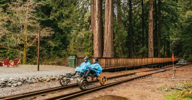 Mendocino County: Pudding Creek Railbikes - Full Description