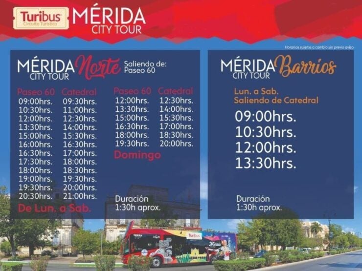 Mérida: Panoramic Sightseeing Tour Bus Ticket With 2 Routes - Route Options and Highlights
