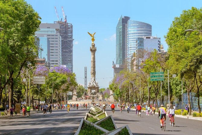 Mexico City Highlights E-Bike Tour With One Foodie Stop - Tour Highlights and Scenic Views