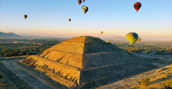Mexico City: Teotihuacan Air Balloon Flight & Cave Breakfast - Balloon Inflation and Flight