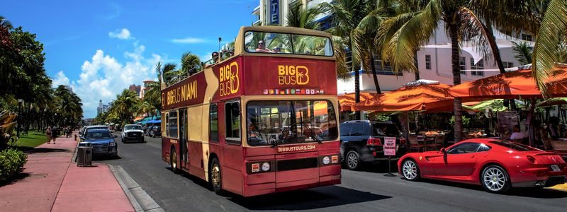 Miami Big Bus Hop-On Hop-Off Tours (Open-Top) - A city route that helps you get oriented