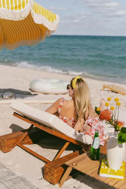 Miami: Private Beach Lounge and Picnic Set Up - In-Depth Breakdown of the Experience