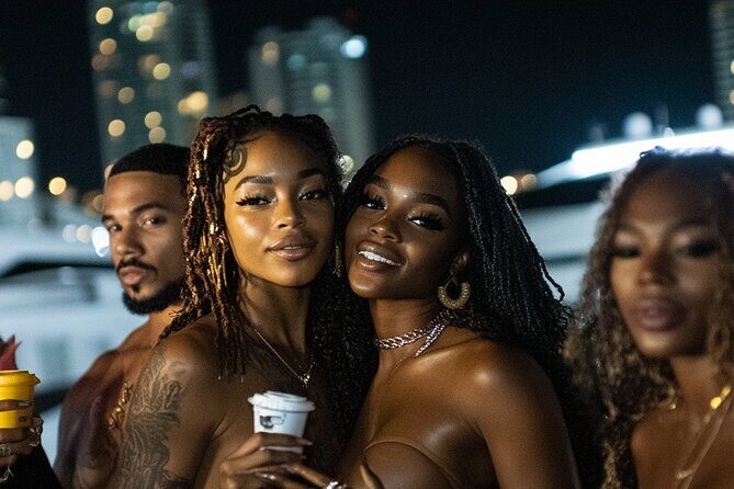 Miami's Top Yacht Party: Neon Nights with 3 Hr Open Bar Cruise - In-Depth Look at the Yacht Party Experience