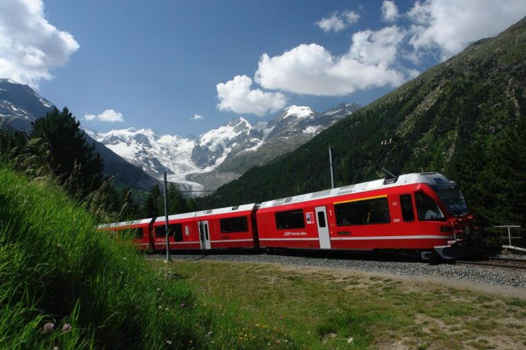 Milan: Bernina and Glacier Train Tickets & Sankt Moritz Tour - Exploring St. Moritz