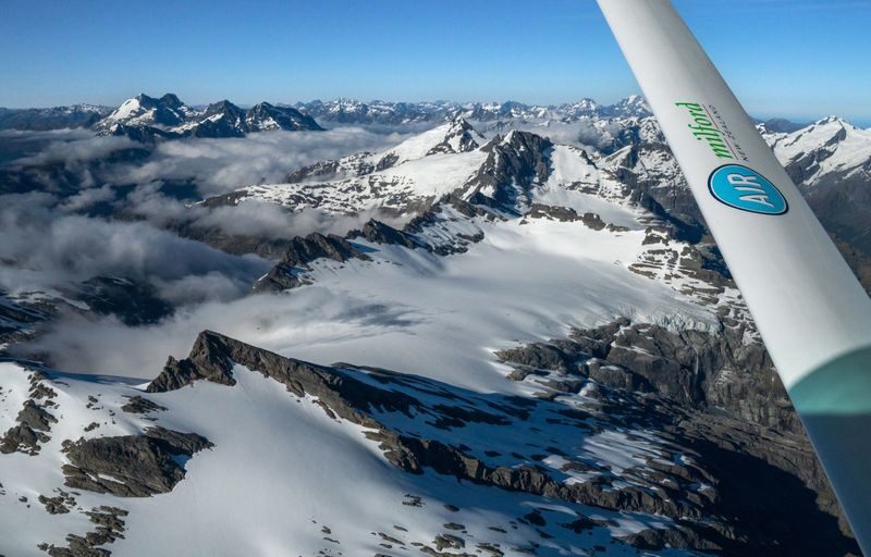 Milford Sound Big Five Glaciers Scenic Flight from Queenstown - Glacier Alley and the Olivine Ice Plateau