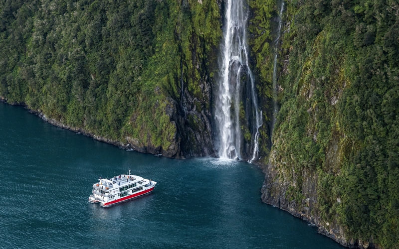 Milford Sound Day Tour from Te Anau - A 1-hour-45-minute cruise beneath Milford Sound’s cliffs