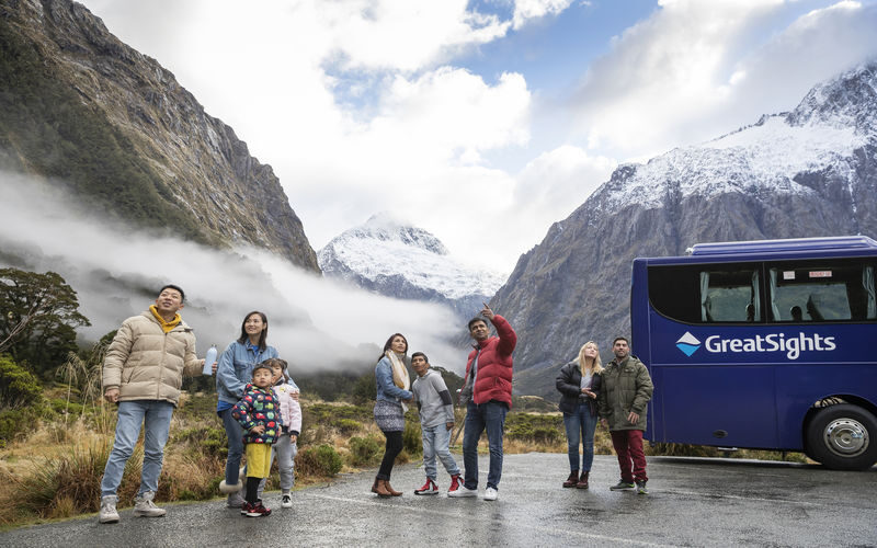 Milford Sound Day Tour with Glass Roof Coach - Homer Tunnel and the final approach