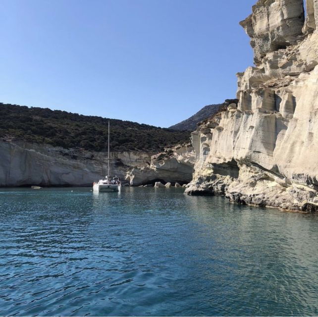 Milos: Full-Day Catamaran Cruise to Poliegos and Kleftiko - Pricing and Duration