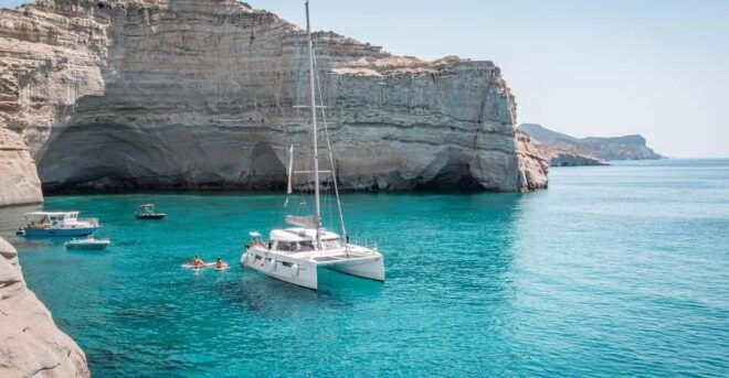 Milos: Full-Day Premium Catamaran Cruise Kleftiko & Polyegos - Experience Highlights