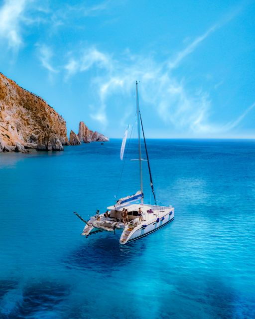 Milos:Half Day Morning Private Catamaran With Lunch Kleftiko - Return Journey