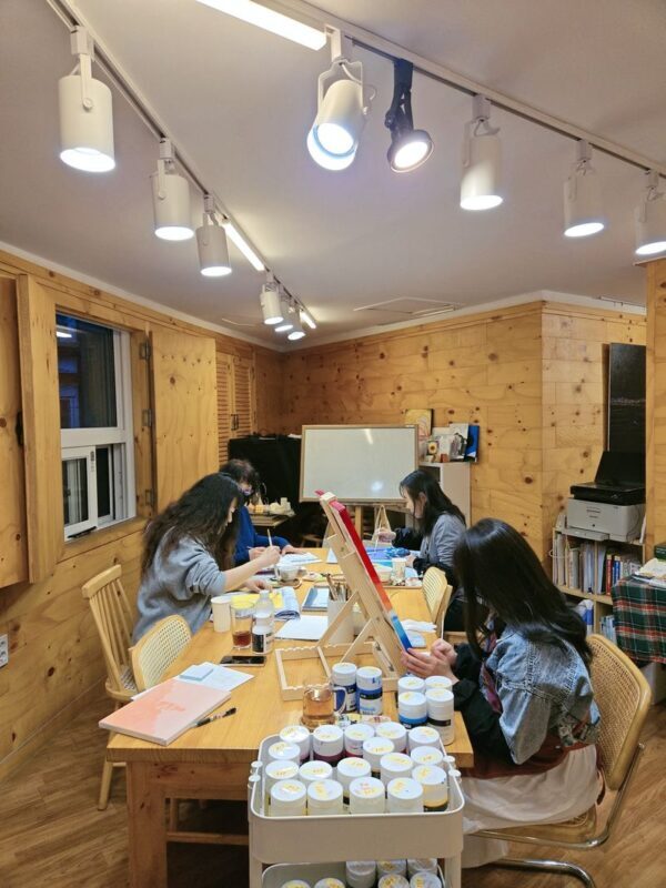 Mini Canvas Backdrop Painting - English and Japanese support