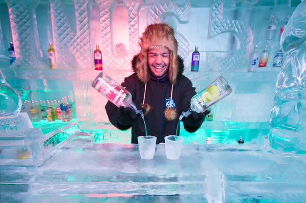 Minus 5 Ice Bar Antarctic Experience - A frosty room at Steamer Wharf