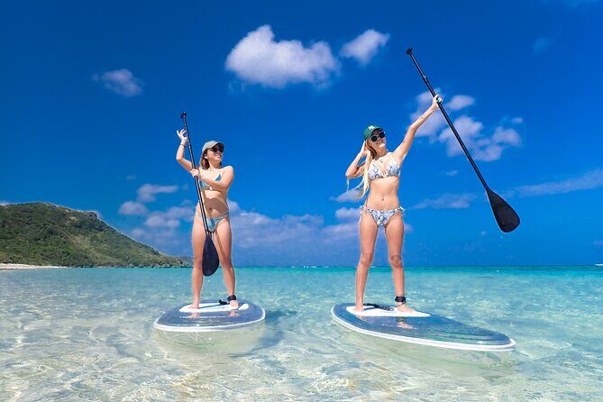 Miyakojima CharteredWith drone photographyClear SUP & Sea Turtle Snorkel TourNo additional chargeFull refund guaranteeFree rental and photography - Discover Miyakojima’s Hidden Gems with a Private SUP & Snorkel Tour