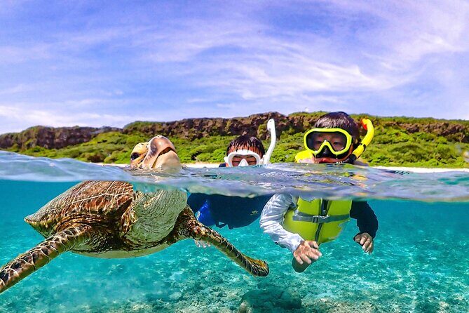Miyakojima:SnorkelingPick-up OKsea turtles & Fish and coral - Miyakojima: Snorkeling with Sea Turtles, Fish, and Coral Reefs — An Authentic Underwater Adventure
