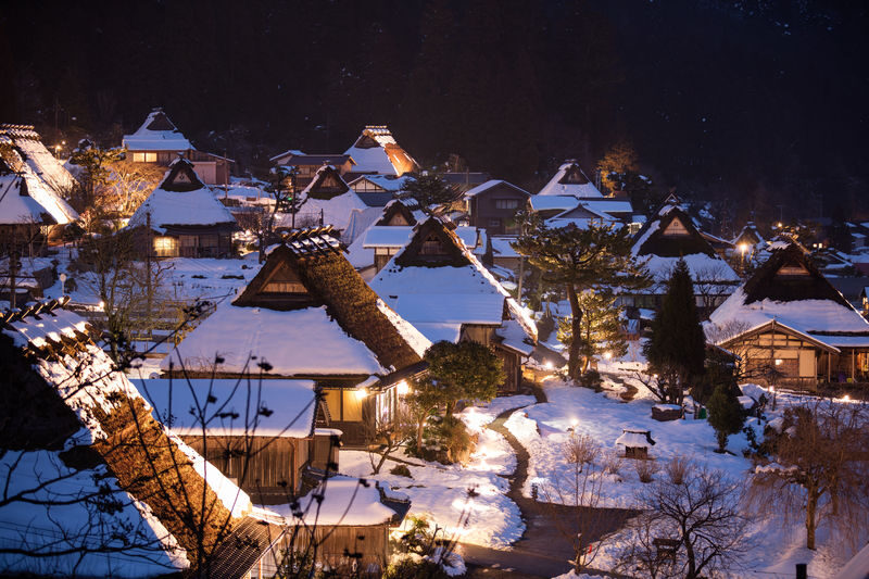 Miyamas Thatched Village Winter Lantern Festival - Three hours among the thatched houses