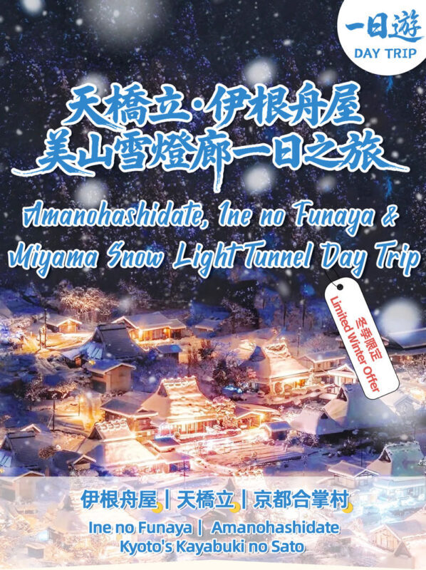 Miyama village illumination & Amanohashidate bus tour (with Japanese dessert making experience) - Ine’s boathouses meet the water