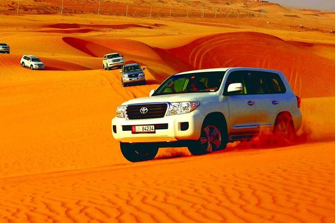 Morning Abu Dhabi Desert Dune Bashing and Camel Ride - Sandboarding and Camel Riding Activities