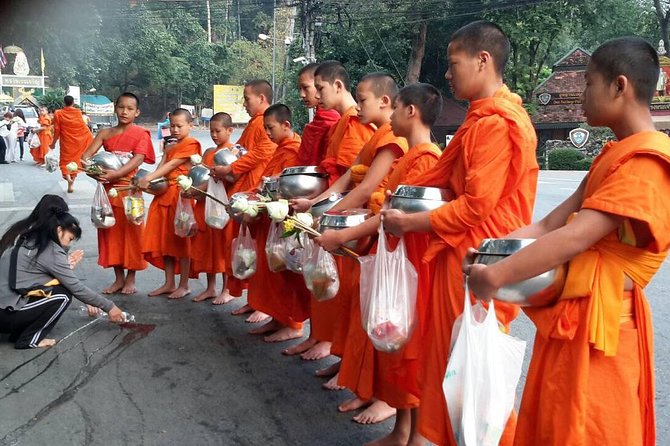 Morning Alms to Monks, Doi Suthep Temple, Hidden Temple & Chiang Mai City Views. - Breathtaking City Views