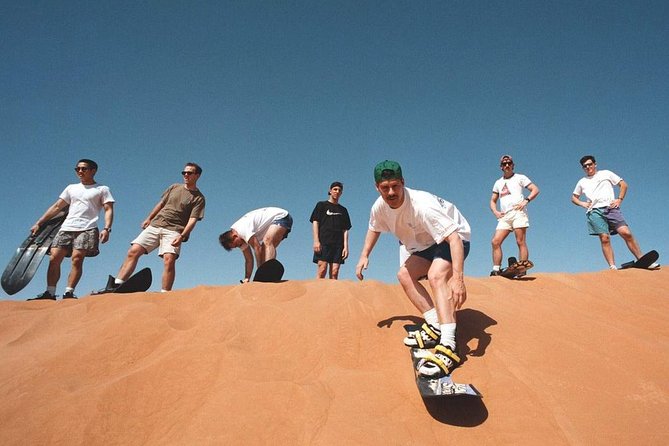 Morning Desert Safari With 1 Hour Camel Trekking & Sandboarding - Thrilling Dune Bashing Adventure