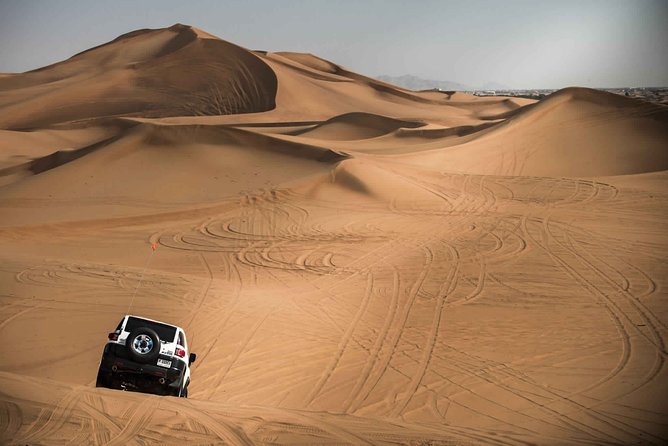 Morning Dubai Desert Safari With Dune Bashing & Sandboarding & Camel Riding - Stay Refreshed With Complimentary Cold Drinks