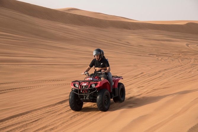Morning Dubai Quad Bike With Sand Boarding and Camel Ride - Overview