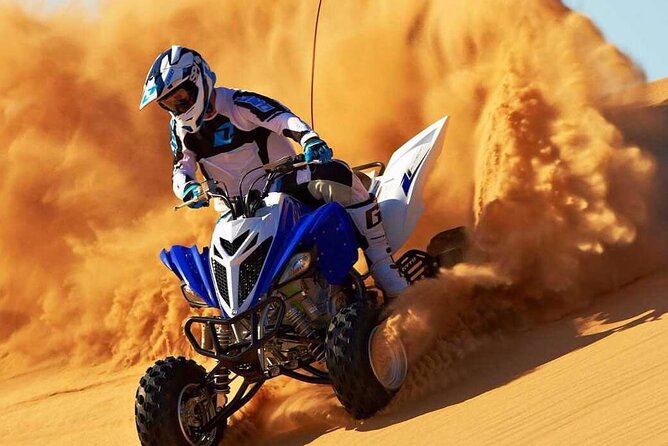 Morning Quad Bike Desert Safari, Camel Ride, Falcon Photo - Hatta Heritage Village