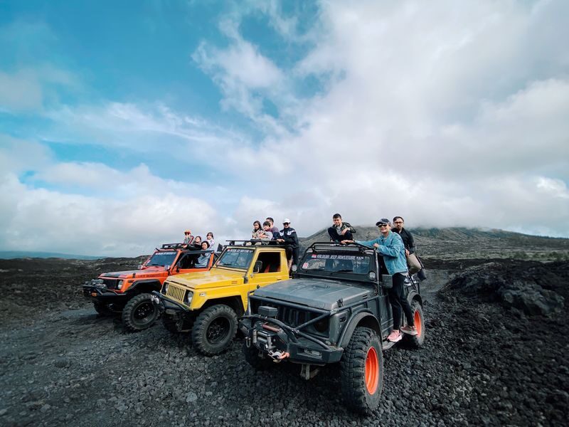 Mount Batur 4WD Jeep Sunrise with Photographer and Custom Jeep Color - A pre-dawn ride instead of a climb