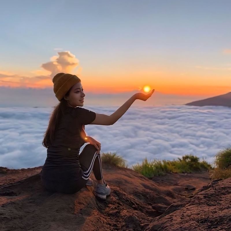Mount Batur Alengkong Sunrise Trekking with Optional Photographer - A dark-road pickup, then the climb