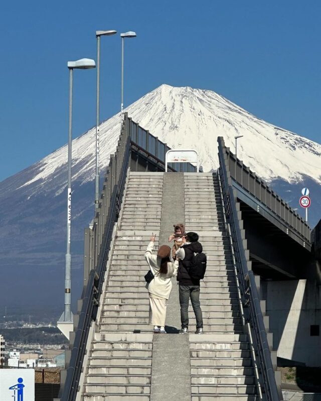 Mount Fuji 5 Must-Visit Instagram Spots Day Tour: Mount Fuji Yume no Ohashi Bridge, Lawson Convenience Store, Arakurayama Sengen Park, Honcho Shopping Street, and Oshino Hakkai (Guided in Chinese or English, Departing from Shinjuku, Tokyo) - Honcho Street: Fuji behind a working town