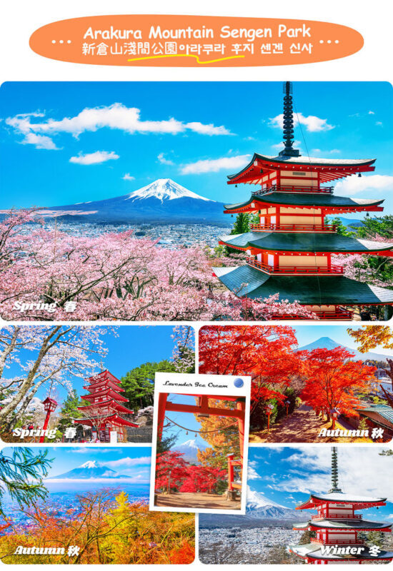 Mount Fuji Classic Tour | Arakurayama Sengen Park/Mount Fuji 5th Station, Oshino Hakkai & Gotemba Premium Outlets/Hot Spring Day Trip | Depart from Tokyo/Shinjuku - Gotemba shopping or an open-air soak