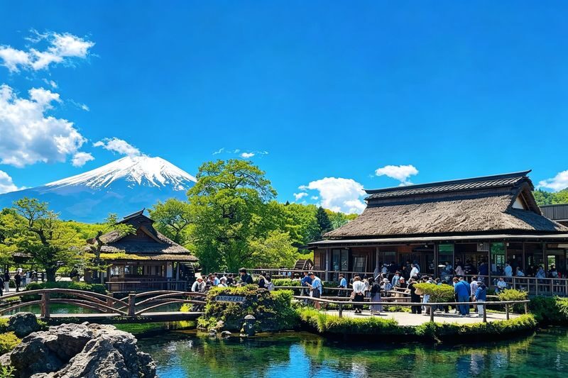 Mount Fuji Day Trip: Lawson & Ten梯 Town & Asama Shrine & Lake Yamanaka & Oshino Hakkai (Departing from Tokyo) - Lawson: A Familiar Sign with an Unfamiliar Backdrop