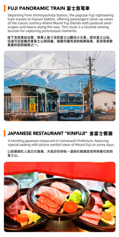 Mount Fuji Fruit Picking & Popular Sightseeing Train Day Trip | Mount Fuji 5th Station/Arakurayama Sengen Park, Sightseeing Train, Oishi Park, Yamanashi Fuji Fruit Park Day Trip (Round Trip from Tokyo) - Shimoyoshida’s short, scenic train ride