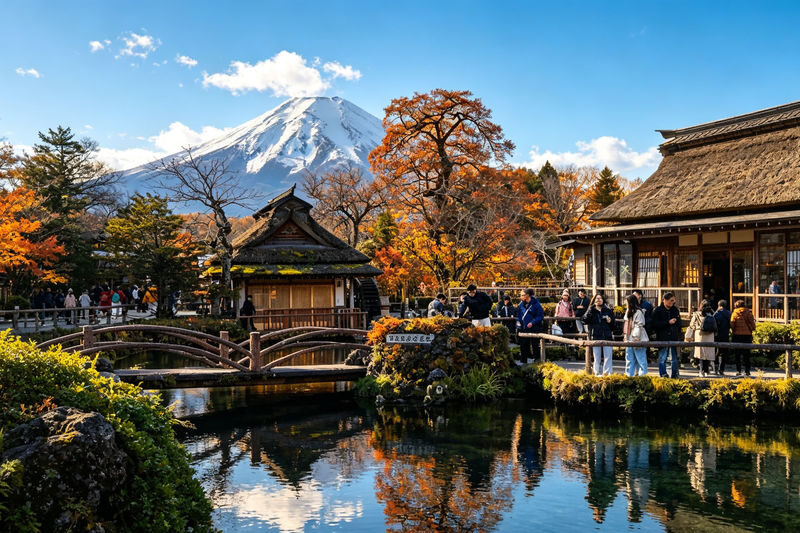 Mount Fuji & Hakone Full-Day Discovery - Oshino Hakkai’s springs and village setting