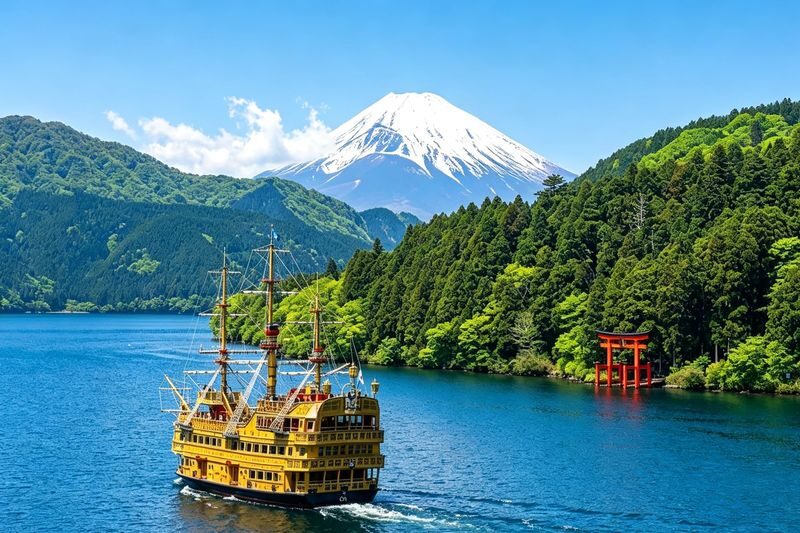 Mount Fuji & Hakone: Hakone Shrine & Water Torii & Pirate Ship & Owakudani & Lake Yamanaka & Oshino Hakkai Day Trip - Owakudani’s steam vents and black eggs