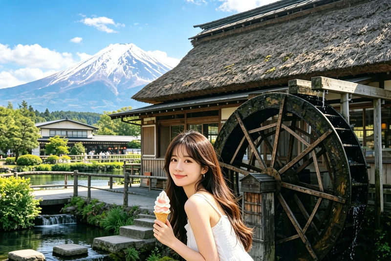 Mount Fuji & Hakone: Hakone Shrine & Water Torii & Pirate Ship & Owakudani & Lake Yamanaka & Oshino Hakkai Day Trip - Lake Yamanaka and Oshino Hakkai