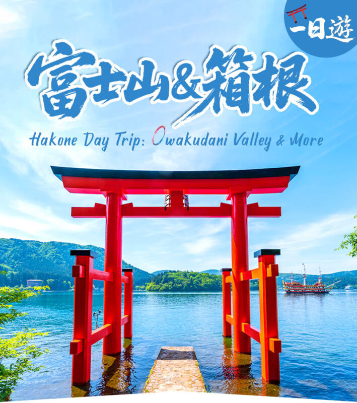 Mount Fuji & Hakone - Lake Ashi Torii Gate, Hakone Shrine, Hakone Pirate Ship, Hakone Ropeway, Owakudani, Lake Yamanaka & Oshino Hakkai Day Trip: Sea, Land, and Air Panoramic Tour from Tokyo - A packed route from Tokyo to Hakone