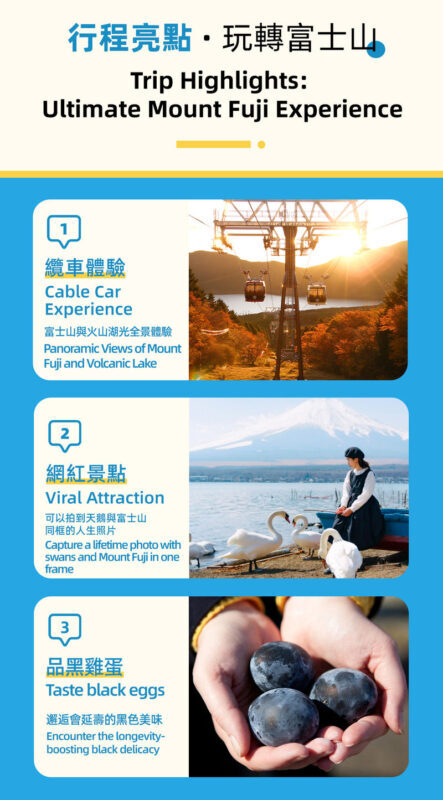 Mount Fuji & Hakone - Lake Ashi Torii Gate, Hakone Shrine, Hakone Pirate Ship, Hakone Ropeway, Owakudani, Lake Yamanaka & Oshino Hakkai Day Trip: Sea, Land, and Air Panoramic Tour from Tokyo - Crossing Lake Ashi by pirate ship