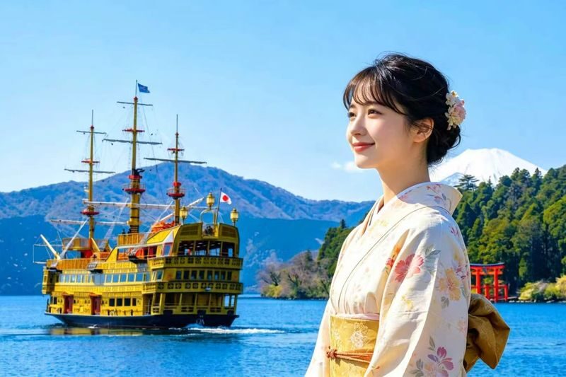 Mount Fuji & Hakone | Owakudani & Hakone Shrine & Lake Ashi Water Torii & Amphibious Ninja Bus | Pirate Ship Experience Day Trip - At a glance