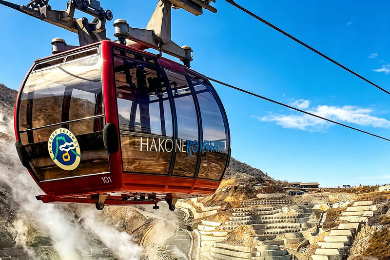 Mount Fuji & Hakone Small-group Day Tour with Hotel Pick-up - The cable ride to Owakudani