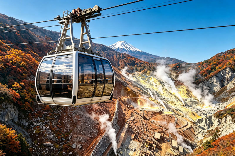Mount Fuji Hakone with Cable Car | Owakudani & Hakone Shrine & Lawson Convenience Store & Hikawa Clock Shop & Asama Park Day Trip (Departing from Tokyo) - A Tokyo departure for two very different regions