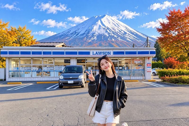 Mount Fuji Six Scenic Spots Instagrammable One-Day Tour (Optional Bus/Exquisite Small Group): Arakurayama Sengen Park-Hikawa Clock Shop-Lake Kawaguchiko-Oshino Hakkai-Lake Yamanakako (Departing from Tokyo) - The Lawson stop is a fast photo break