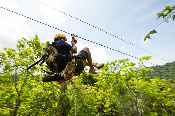 Mountain and Ocean View Waterfall Zipline Tour in Jaco Tractor Jungle Tour - Monkeys-Eye View of Tropical Canopy