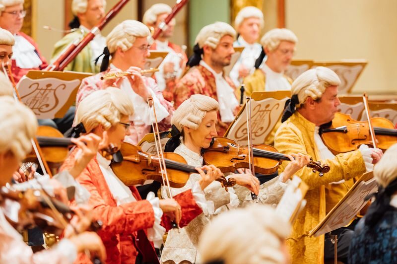 Mozart Concert at the Brahms Hall in Vienna - Mozart in Baroque costume at the Musikverein