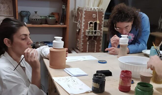 Mugello, Tuscany. Majolica Decoration Technique Workshop. - Workshop Activities