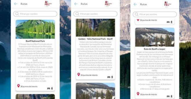 Multilingual Audio Guide to Rocky Mountain Canada - Route Information