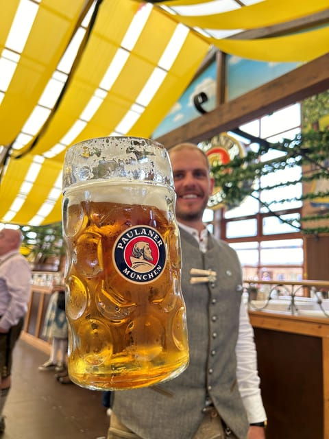 Munich: Guided Oktoberfest Experience with Beer and Lunch - Inside the Tent: Food, Beer, and Atmosphere