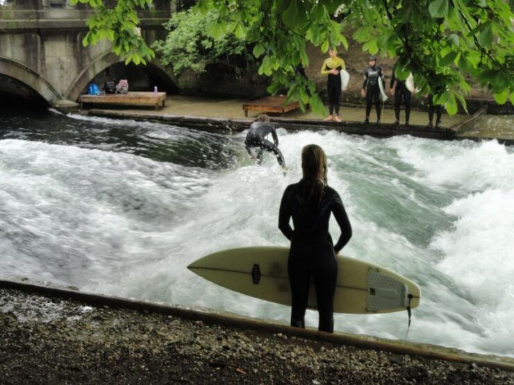 Munich Surf Experience Surfing In Munich Eisbach River Wave - Surfing on the Eisbach River