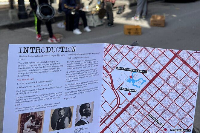 Murder by Jackson Square Interactive Scavenger Hunt - Accessibility and Additional Info